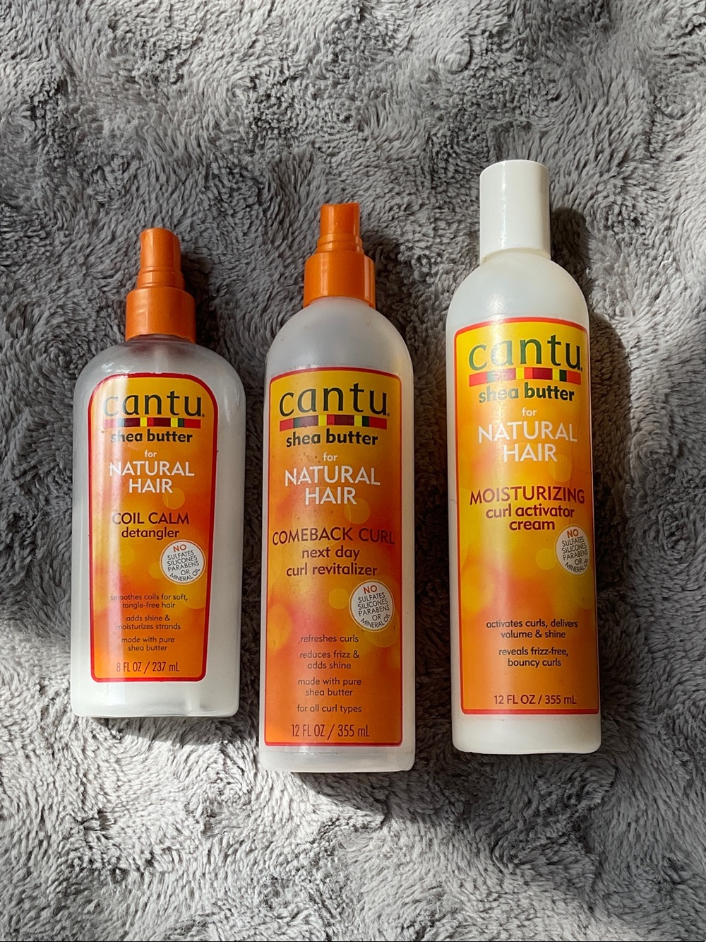 Cantu Shea Butter for Natural Hair - Orange Curl Activator & Detangler Set